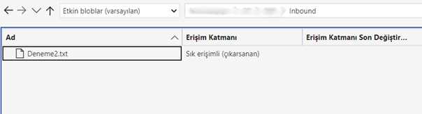 inbound klasör