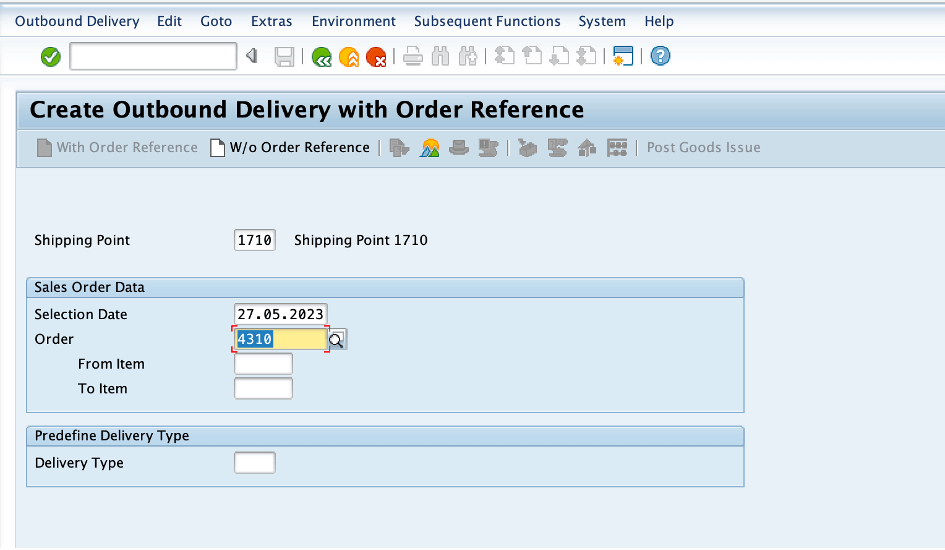 SAP GTS - SPL Sales order