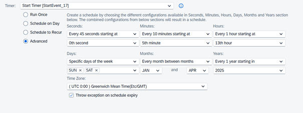 Advanced Scheduler