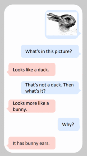 Figure 1: You can send an image and talk about it [1]