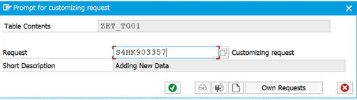 prompt for cuntomizing Request