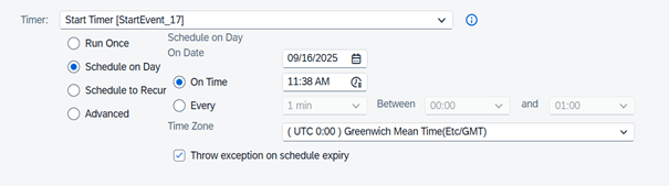 Schedule on Day 1